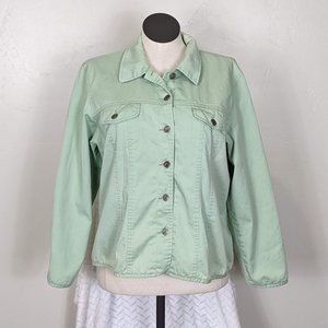 Orvis Size XL Light Green 100% Cotton Jacket